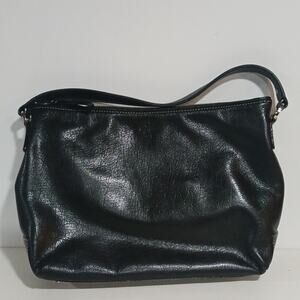 Kate Spade Black Leather Structured Top Handle Shoulder bag